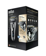 Series 9 Wet/Dry Electric Shaver Silver plus Clean&Charge Station & Travel Case